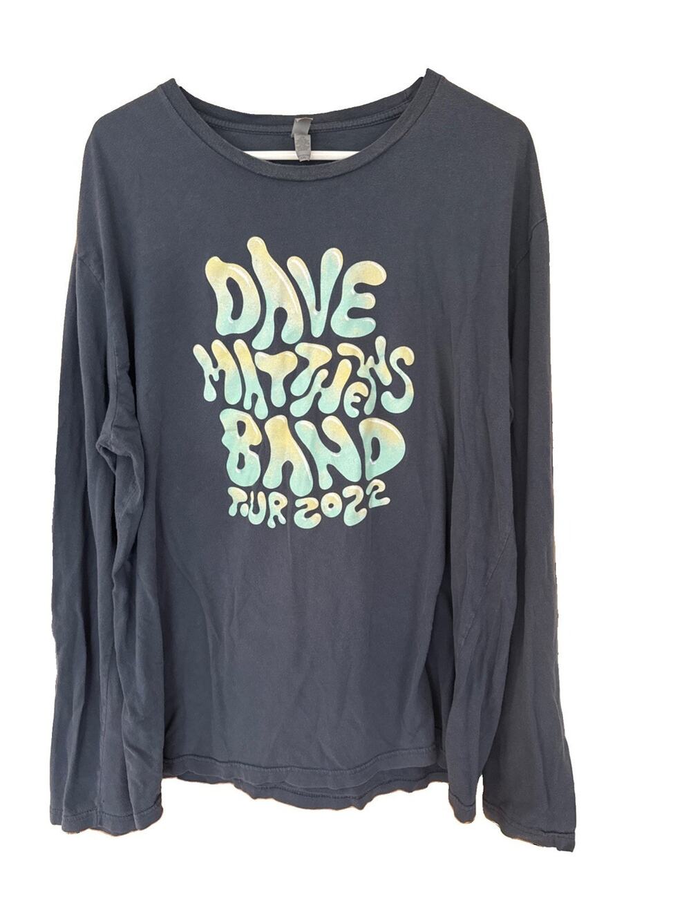 Dave Matthews Band (DMB) - 2022 Tour Merch Concert Long Sleeve Gray Shirt XXL